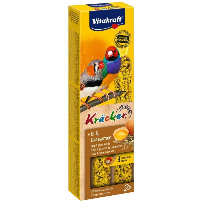 Vitakraft eksootiliste lindude maius Kräcker muna&rohuseemnetega / 2tk.