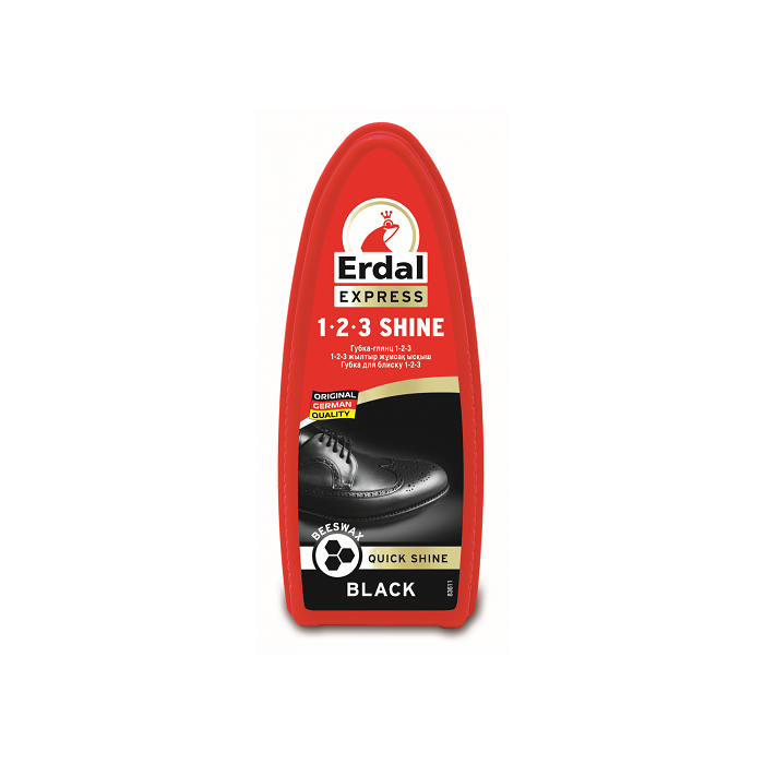 Erdal läikešvamm mesilasvahaga, must
