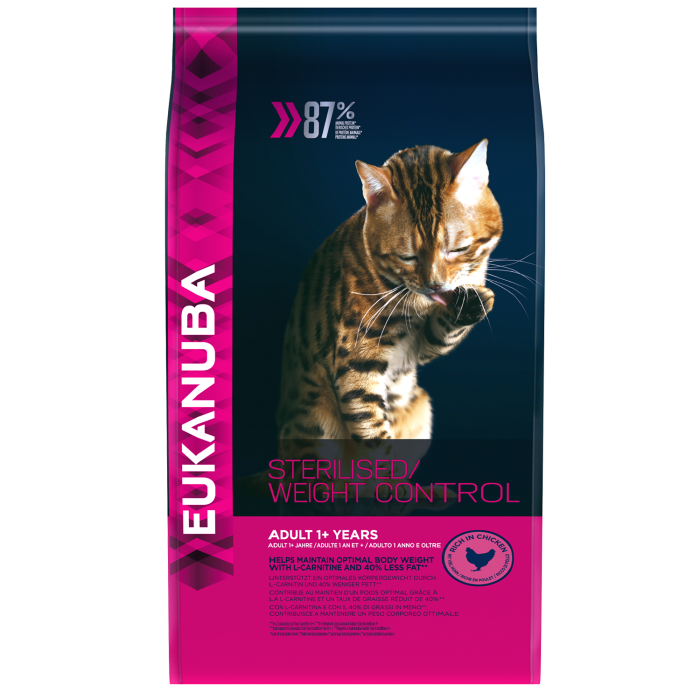 Kassitoit Eukanuba Adult Overweigh/Sterilized cats / 1.5 kg