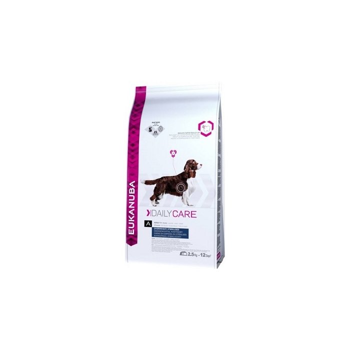 Eukanuba Daily Care Overweight Sterilised Chicken koeratoit / 2,5kg