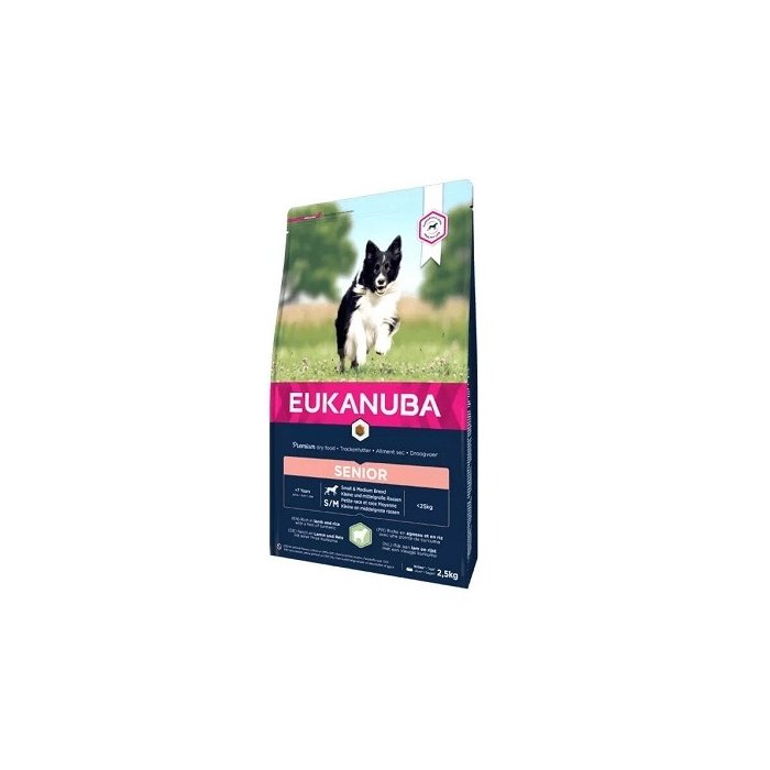 EUKANUBA Senior lambaliha ja riisiga väikestele ja keskmistele koertele 2.5 kg
