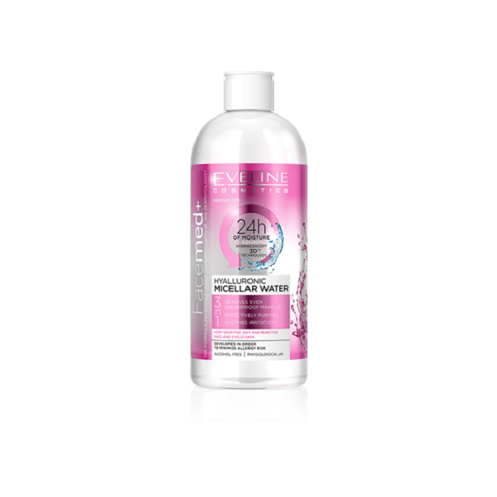 Eveline Cosmetics Facemed mitsellaarvesi hüaluroonhappega 3in1 / 400ml