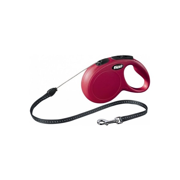 Flexi nöörrihm New Classic M / 8m / punane / max 20kg