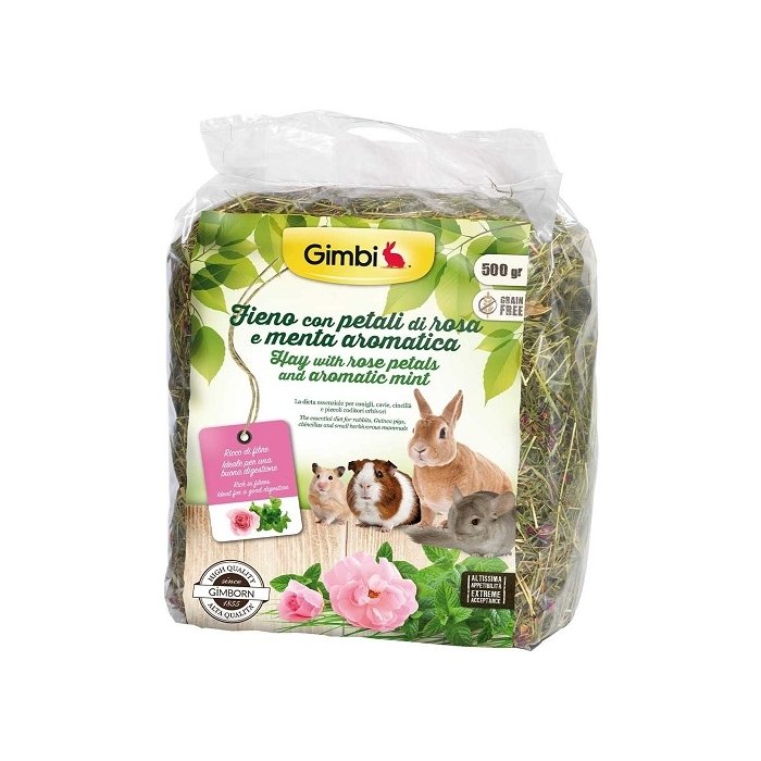 Gimbi hein närilistele / roosi ja mündiga / 500g