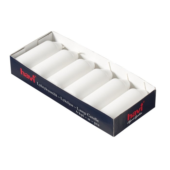 Laternküünal 36x90 / 12h / valge / 6tk / LM
