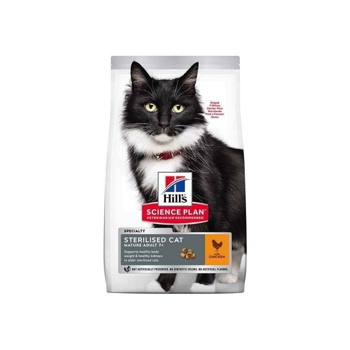 Hill´s SP Feline Mature 7+ Sterilised Chicken kassitoit / 1,5kg 