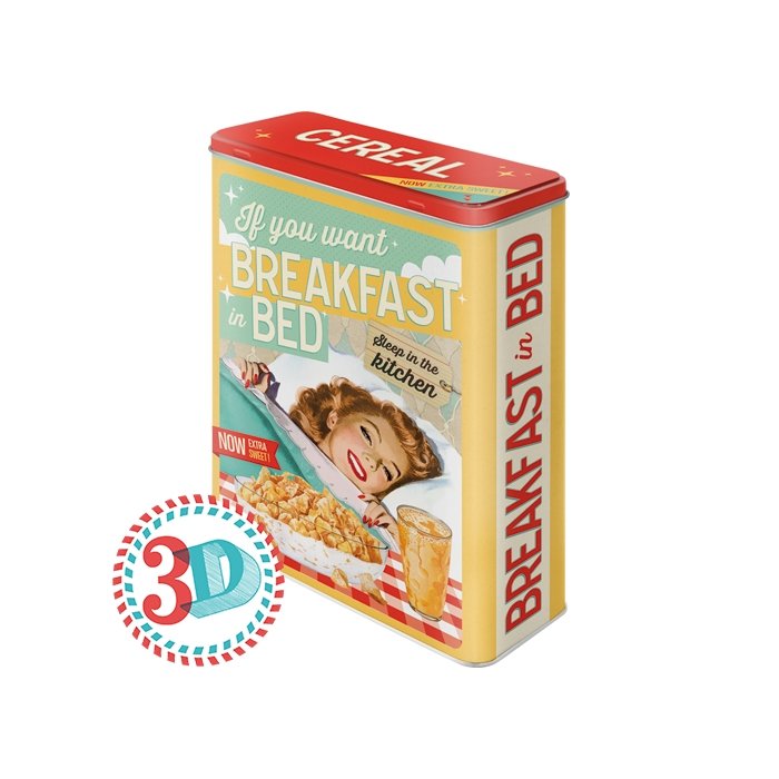 Metallpurk / XL / 3D If you want Breakfast in bed... / LM