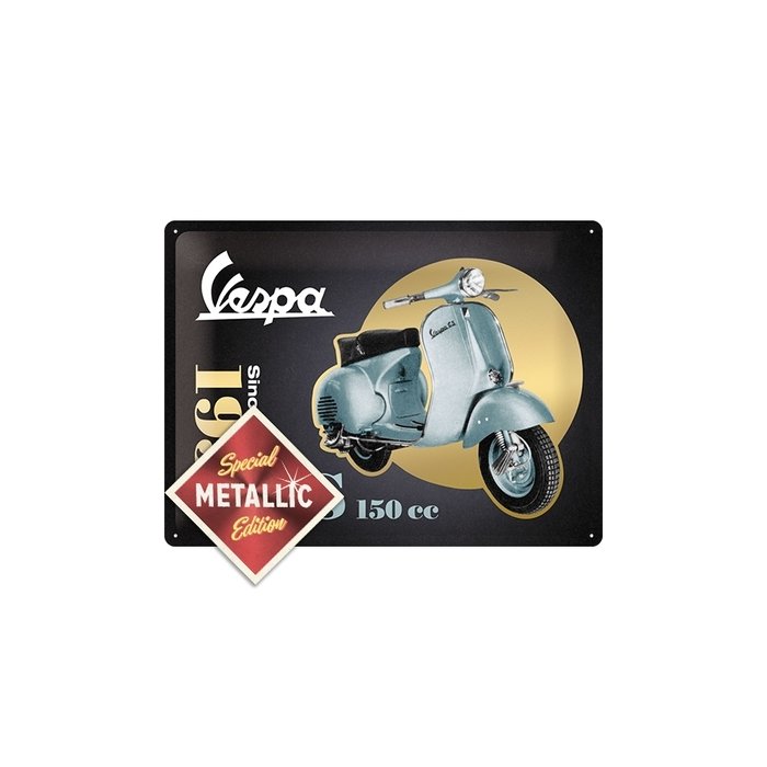 Metallplaat 30x40cm / Vespa GS 150cc Metallic 