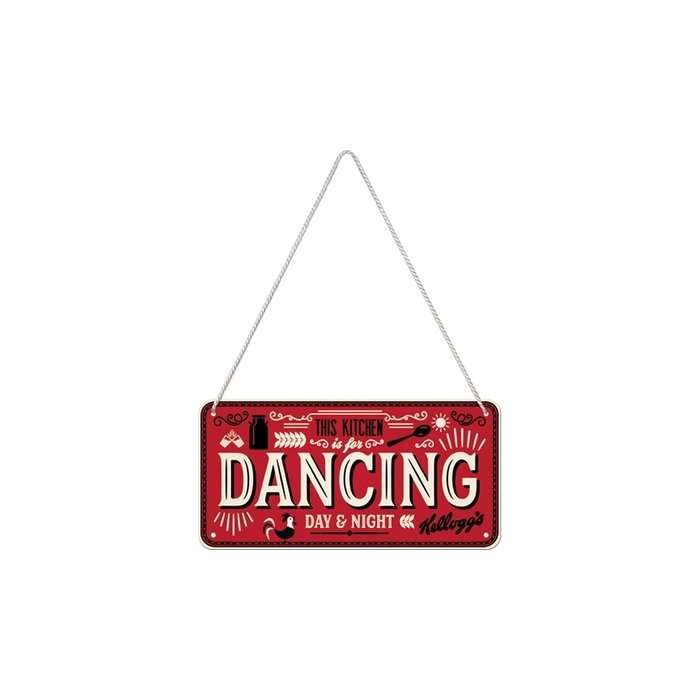 Metallplaat 10x20 / Kellogg´s - this Kitchen is for Dancing / LM