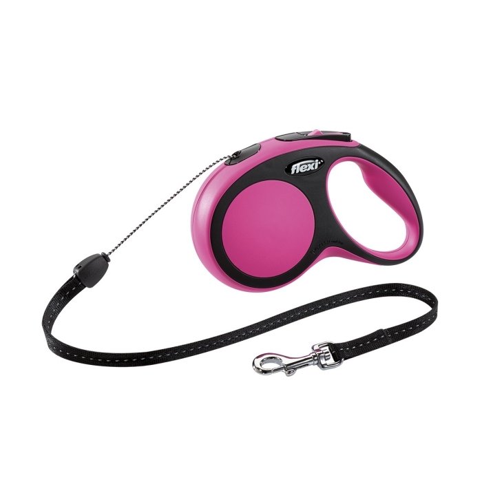 Flexi jalutusrihm New Comfort cord S / roosa / 8m