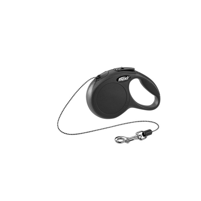 Flexi jalutusrihm New Classic cord XS, must / 3m