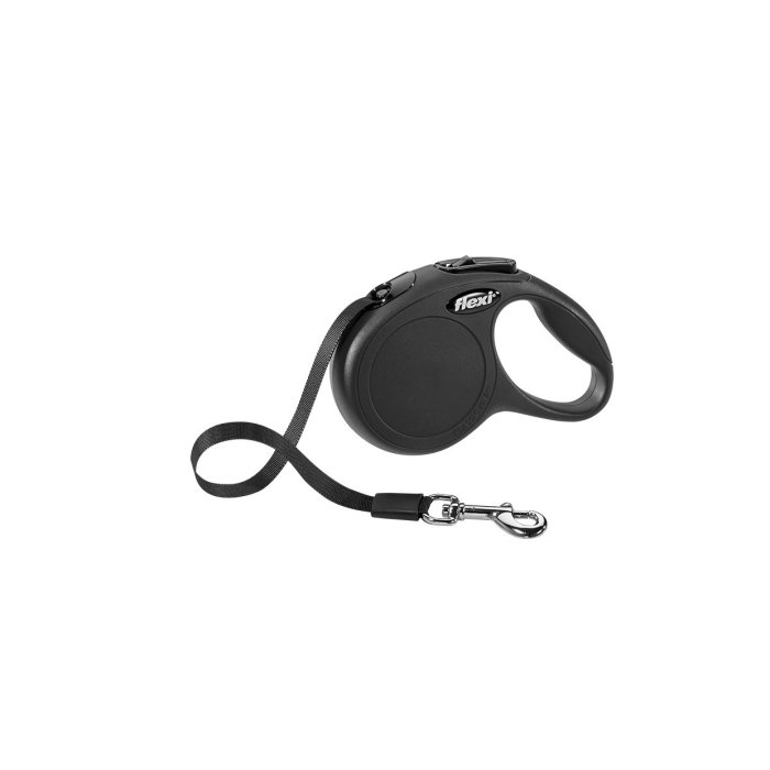 Flexi jalutusrihm New Classic tape XS, must / 3m