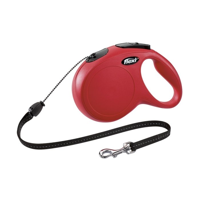 Flexi jalutusrihm New Classic cord M /punane  / 5m 