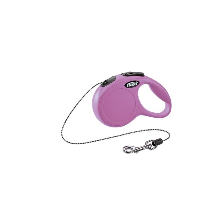 Flexi jalutusrihm New Classic cord XS, roosa / 3m