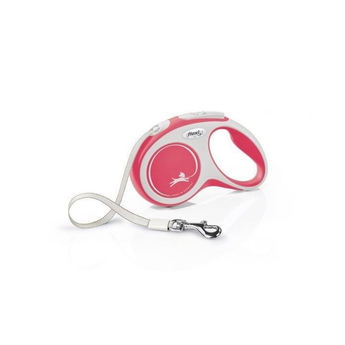 Flexi jalutusrihm New Comfort tape S / punane / 5m 