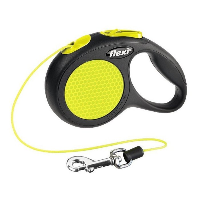Flexi jalutusrihm Neon XS / 3m / neoon / 12kg / tape
