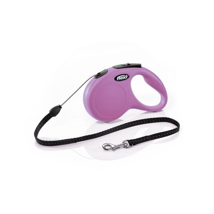 Flexi jalutusrihm New Classic cord S / roosa / 5m