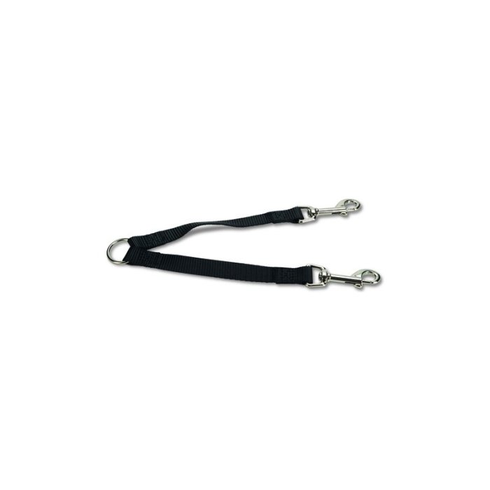 Beeztees jalutusrihma jagaja Coupling, must / 2X17,5X15cm