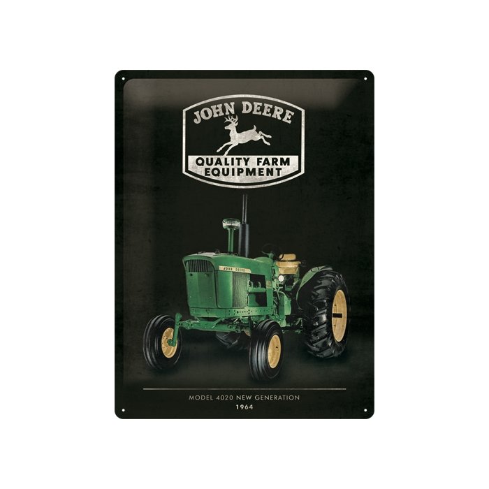 Metallplaat 30x40cm / John Deere Model 4020