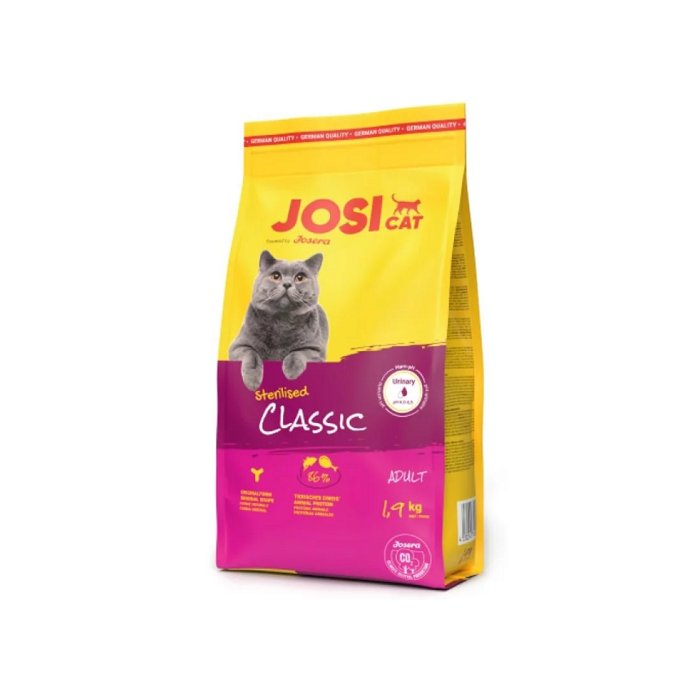 Josera JosiCat Sterilized Classic täistoit täiskasvanud kassidele / 1,9kg