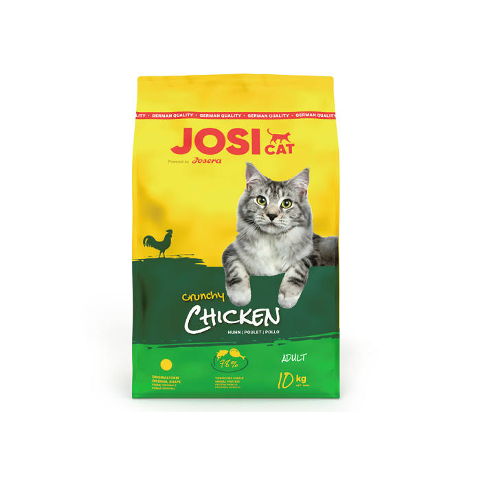 Josera JosiCat Crunchy Chicken täistoit täiskasvanud kassidele / 10kg