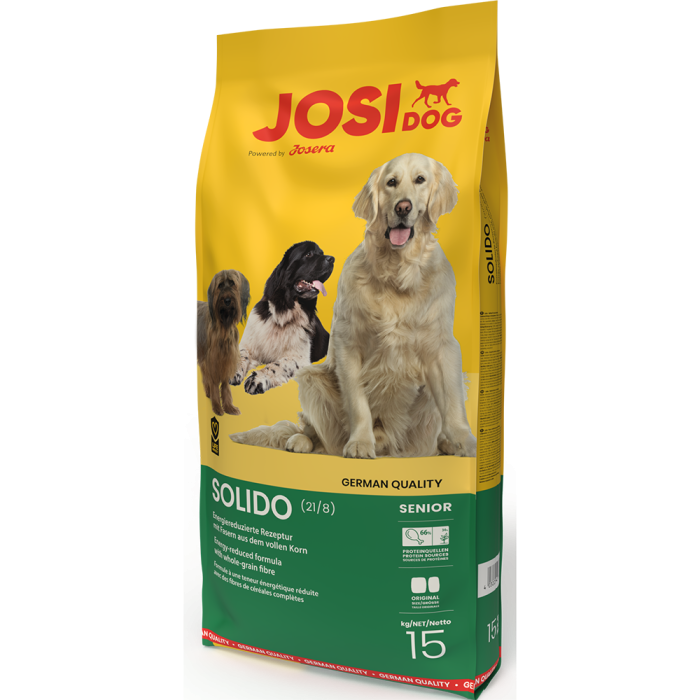 JosiDog Senior Light Solido kuivtoit eakatele koertele / 15kg