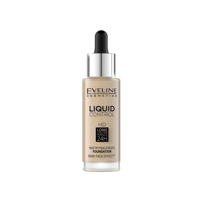 Jumestuskreem Eveline Liquid Control / 32ml 030 Sand Beige