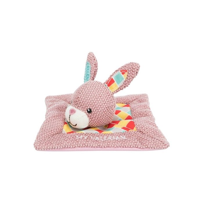 Mänguasi kassidele Junior snuggler jänes, kangas, 13 × 13 cm