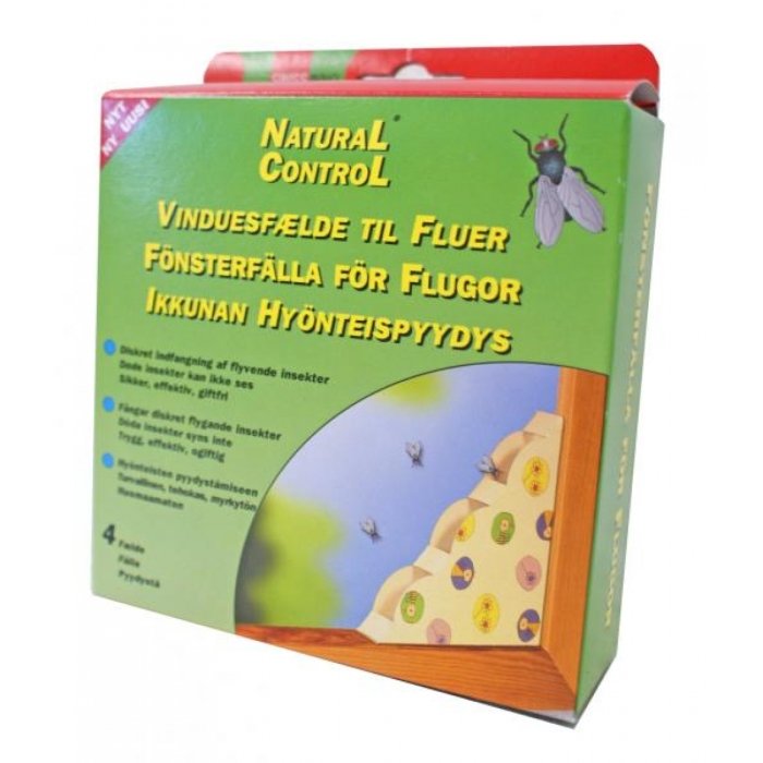 Kärbsepüünis aknale kolmnurkne Swissinno Natural Control / 4tk