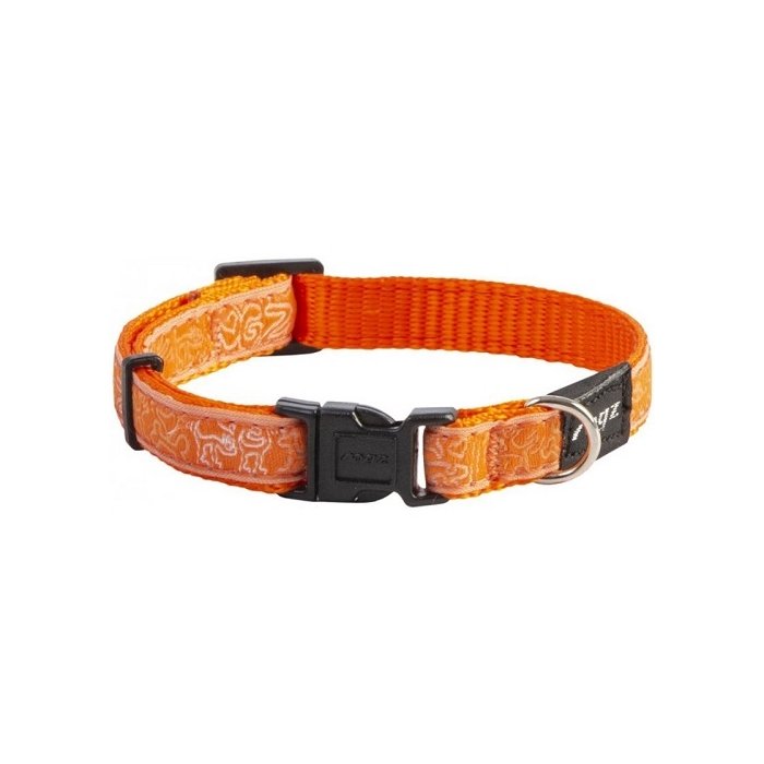 Kaelarihm Rogz Beach Bum L Orange Doodle 20mm / 34-56cm