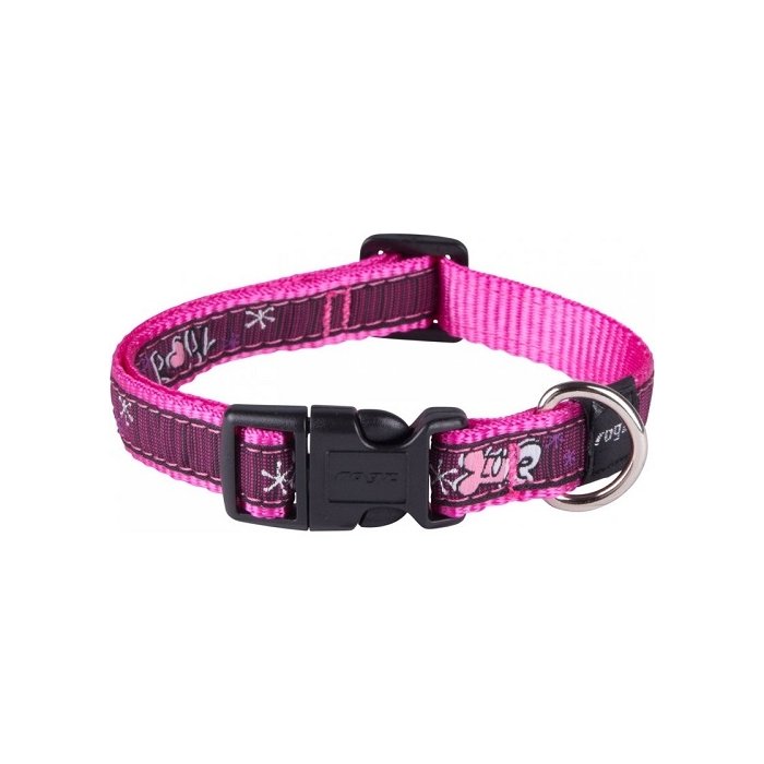 Kaelarihm Rogz Fancy Dress M 16mm Scooter, Pink Love muster