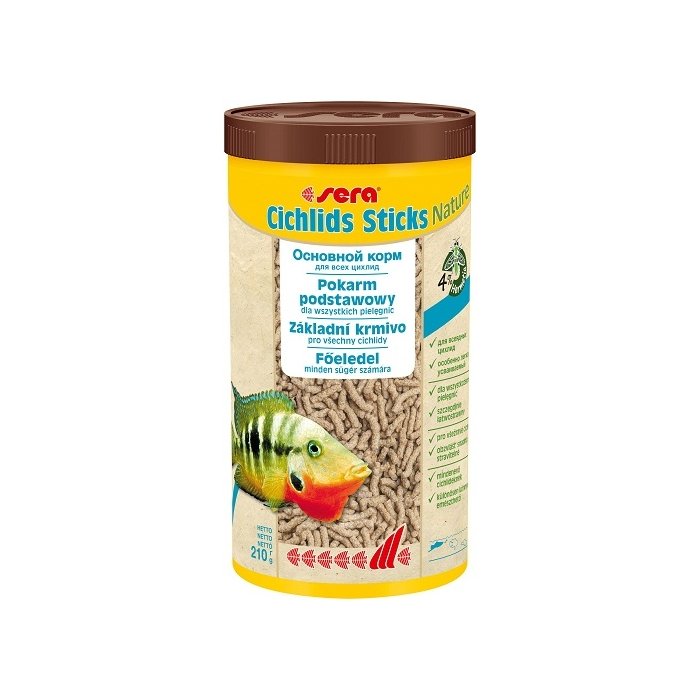 Kalatoit Sera Cichlid-Sticks Nature / 1000ml  210g