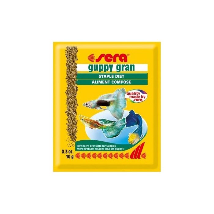Taimsete komponentidega põhisööt Sera Guppy Granulat /M