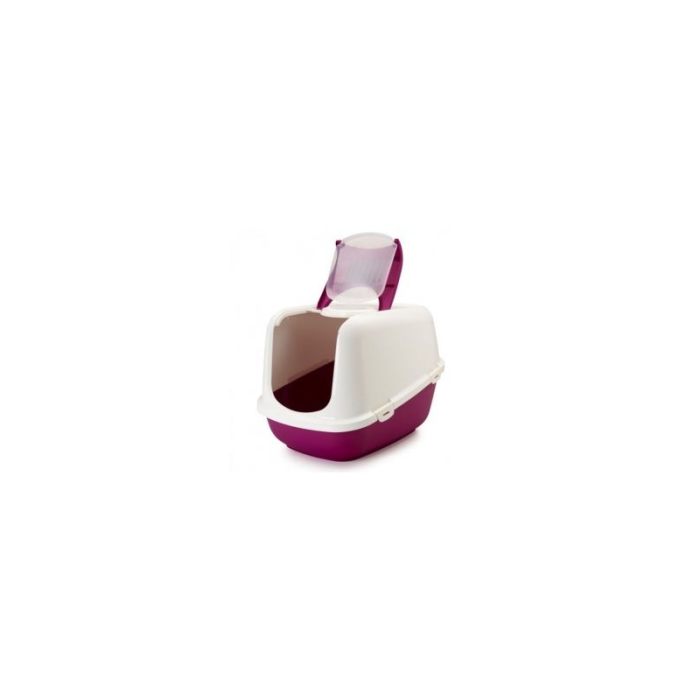 Savic kassi liivakast kinnine Nestor Jumbo, punane/valge / 66x48x46cm