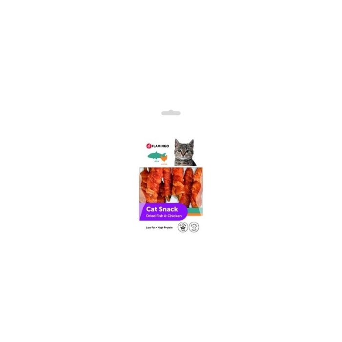 FLAMINGO kassi maius kuivatatud kala ja kana / 50g