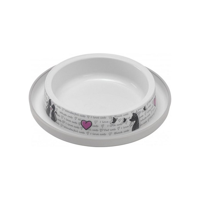 Kauss Trendy Dinner Cats in Love Grey White 210ml