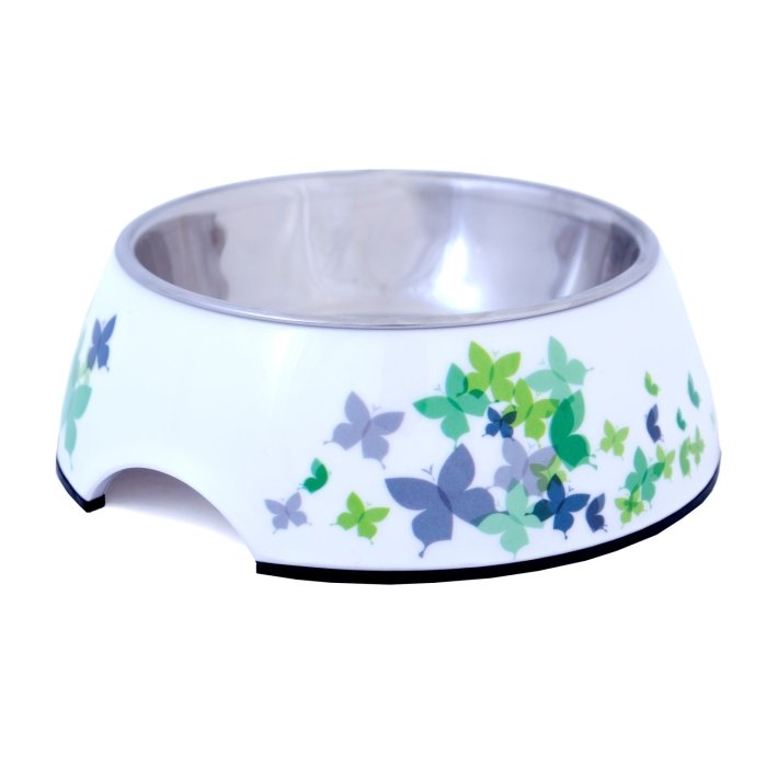 Mittelibiseva põhjaga melamiinist toidukauss lemmikloomadele 350ml / 17,5x6,5cm