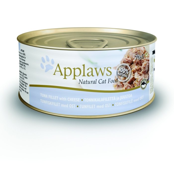 Applaws kassikonserv tuunikala/juustuga / 70g