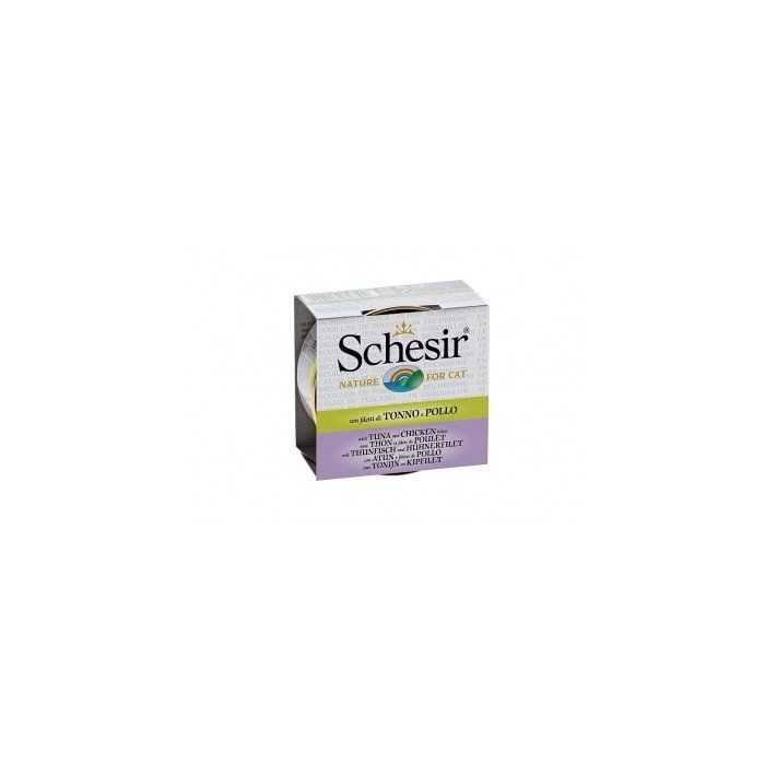 Schesir Cat kassikonserv tuunikala ja kanafileega / 70g