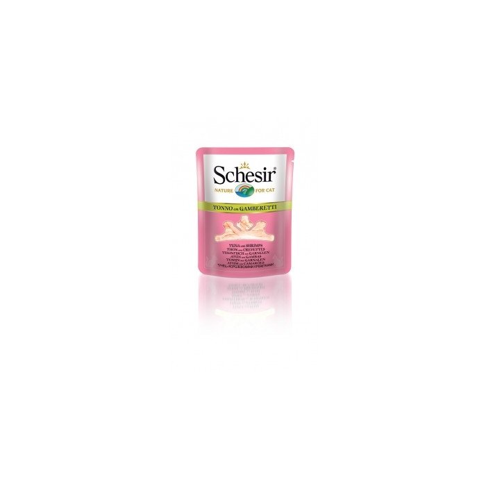 Schesir Cat kassikonserv tuunikala ja krevettidega / 70g