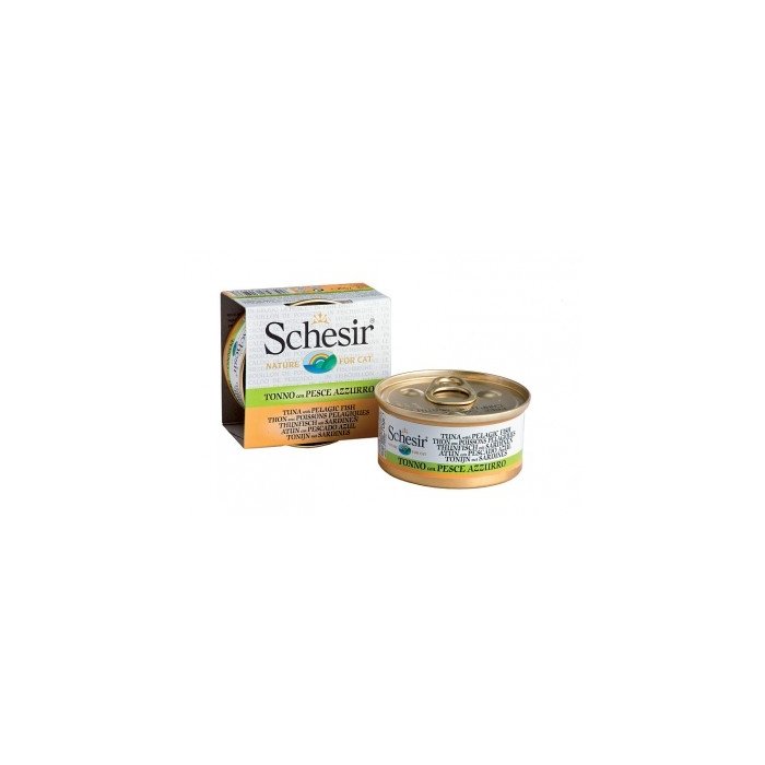 Schesir Cat kassikonserv tuunikala ja merekalaga / 70g