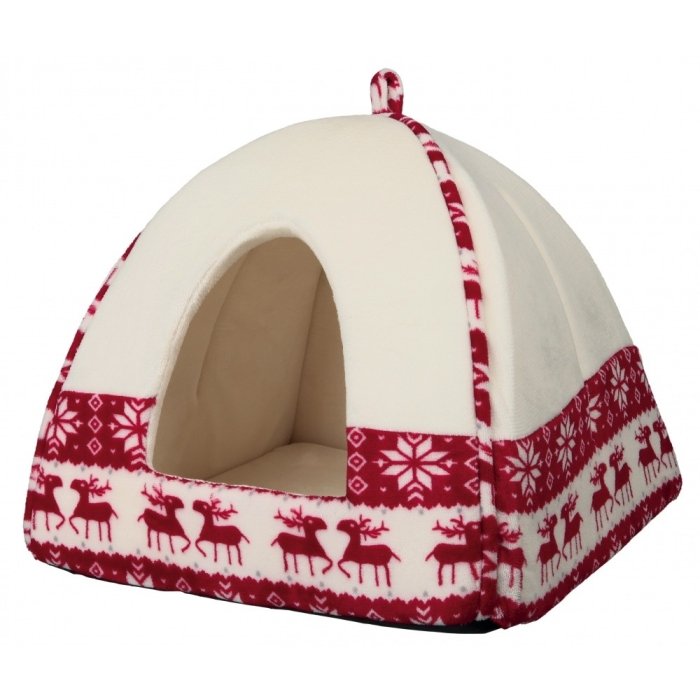 Magamiskoht Xmas Santa 38x35x38cm punane/kreem