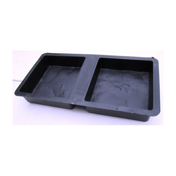 Plastvorm 2 kivile Kivimuster / 15x14x4cm 