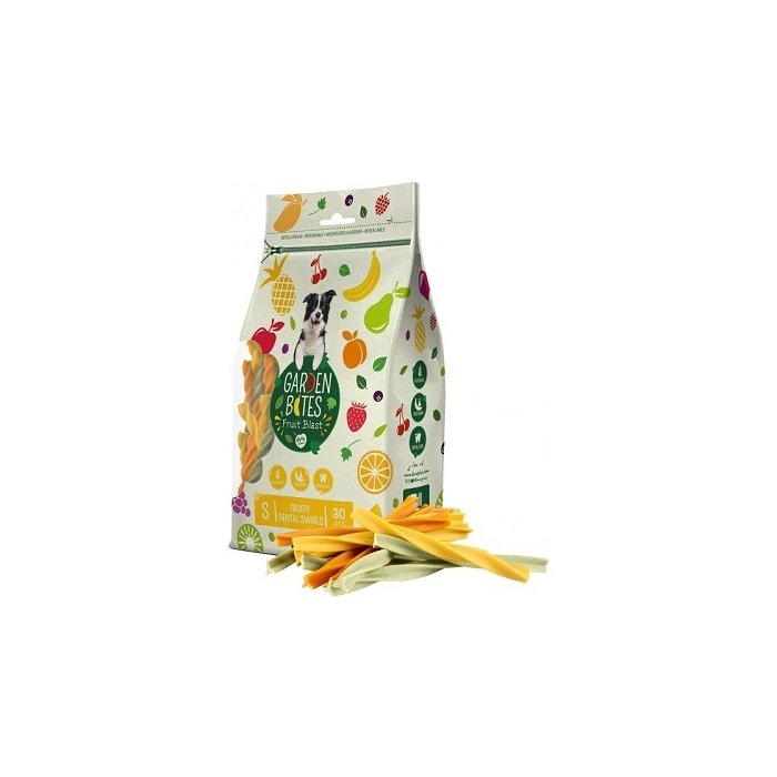 Koera maius Garden bites puuviljane hambahoolduskeeris 13cm 30tk