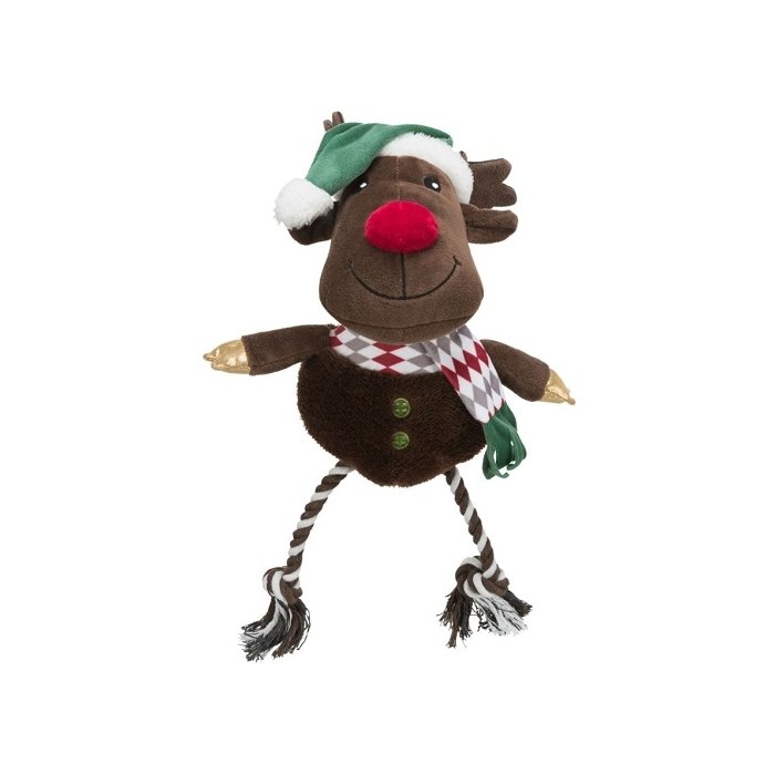 Koera mänguasi Xmas põhjapõder, plüüš/puuvill, 49 cm