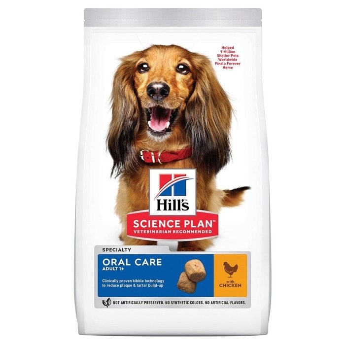 Hill's Science Plan Oral Care koeratoit kanaga keskmisele koerale / 2kg 