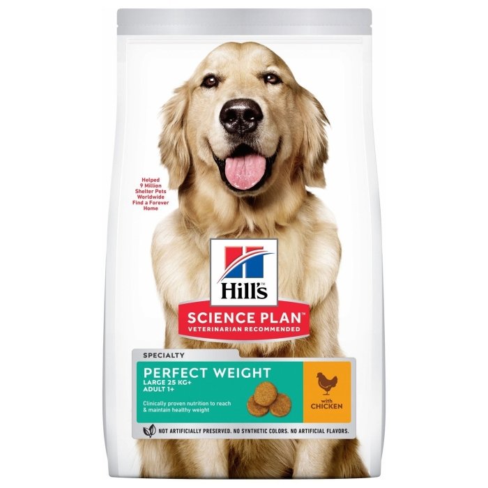 Hill's Science Plan Weight koeratoit kanaga suurele koerale / 12kg