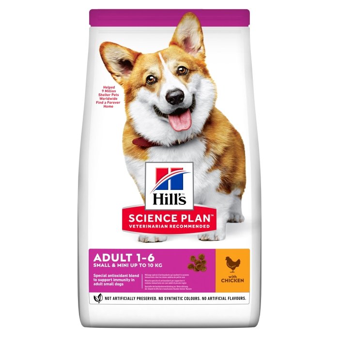 Hill's Science Plan koeratoit kanaga väikest kasvu koerale / 3kg