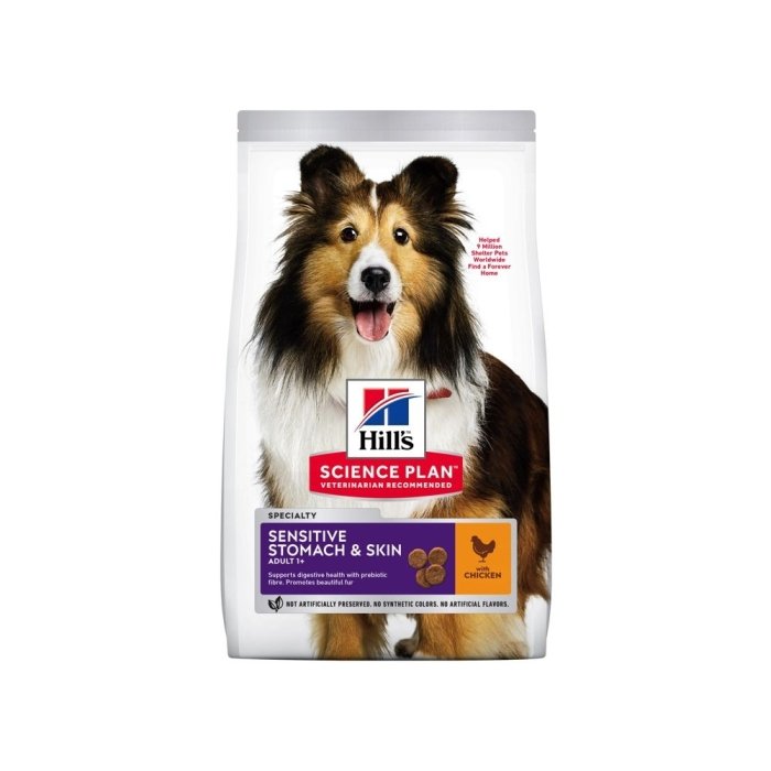 Hill's Science Plan Sensitive koeratoit kanaga keskmisele koerale / 14kg 