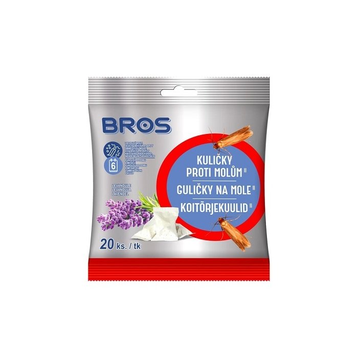 Bros koitõrjekuulid Lavendel / 20tk